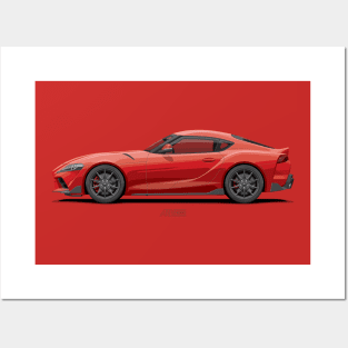 GR Supra MT Red Posters and Art